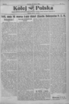 Kolej Polska: tygodnik poświęcony zagadnieniom i rozwojowi polskich dróg żelaznych, sprawom zawodowym i życiu kolejarzy: bezplatny dodatek do "Postępu" 1922.03.18 R.2 Nr10