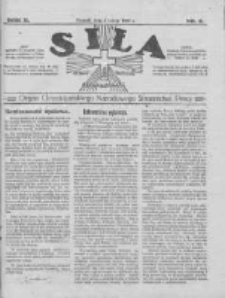 Siła: organ Chrześcijańskiego Narodowego Stronnictwa Pracy 1922.02.02 R.2 Nr5