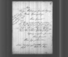 Kajetan Dąbrowski i major Jaźwiński do Władysława Zamoyskiego. List z 13 VIII 1856 r.