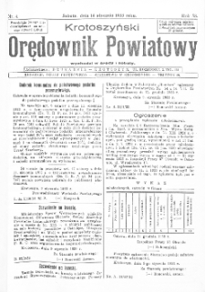 Krotoszyński Orędownik Powiatowy 1933.01.14 R.58 Nr4
