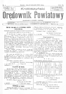Krotoszyński Orędownik Powiatowy 1933.01.14 R.58 Nr4