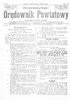 Krotoszyński Orędownik Powiatowy 1933.02.22 R.58 Nr15