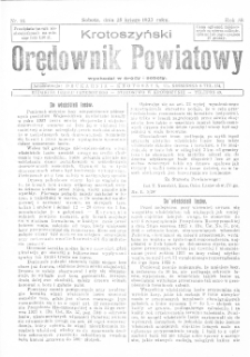 Krotoszyński Orędownik Powiatowy 1933.02.25 R.58 Nr16