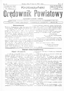 Krotoszyński Orędownik Powiatowy 1933.03.22 R.58 Nr23