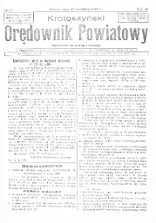 Krotoszyński Orędownik Powiatowy 1933.04.22 R.58 Nr31