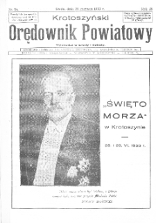 Krotoszyński Orędownik Powiatowy 1933.06.28 R.58 Nr50