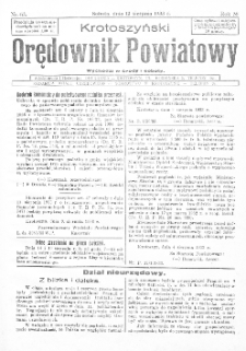 Krotoszyński Orędownik Powiatowy 1933.08.12 R.58 Nr63