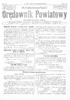 Krotoszyński Orędownik Powiatowy 1933.09.20 R.58 Nr74