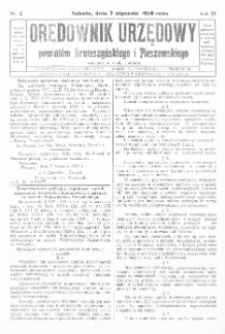 Orędownik Urzędowy Powiat&oacute;w Krotoszyńskiego i Pleszewskiego 1928.01.07 R.55 Nr2