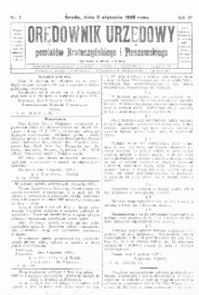 Orędownik Urzędowy Powiatów Krotoszyńskiego i Pleszewskiego 1928.01.11 R.55 Nr3
