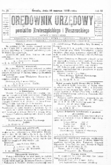 Orędownik Urzędowy Powiatów Krotoszyńskiego i Pleszewskiego 1928.03.14 R.55 Nr21
