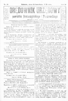 Orędownik Urzędowy Powiatów Krotoszyńskiego i Pleszewskiego 1928.04.14 R.55 Nr30