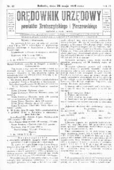 Orędownik Urzędowy Powiatów Krotoszyńskiego i Pleszewskiego 1928.05.26 R.55 Nr42