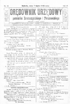 Orędownik Urzędowy Powiatów Krotoszyńskiego i Pleszewskiego 1928.07.07 R.55 Nr54