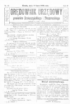 Orędownik Urzędowy Powiat&oacute;w Krotoszyńskiego i Pleszewskiego 1928.07.14 R.55 Nr55