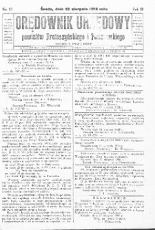 Orędownik Urzędowy Powiatów Krotoszyńskiego i Pleszewskiego 1928.08.22 R.55 Nr67