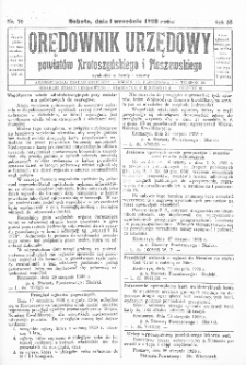 Orędownik Urzędowy Powiatów Krotoszyńskiego i Pleszewskiego 1928.09.01 R.55 Nr70