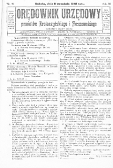 Orędownik Urzędowy Powiat&oacute;w Krotoszyńskiego i Pleszewskiego 1928.09.08 R.55 Nr72