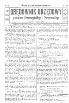 Orędownik Urzędowy Powiatów Krotoszyńskiego i Pleszewskiego 1928.09.26 R.55 Nr77