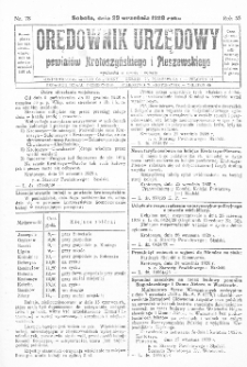 Orędownik Urzędowy Powiatów Krotoszyńskiego i Pleszewskiego 1928.09.29 R.55 Nr78