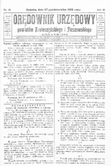 Orędownik Urzędowy Powiat&oacute;w Krotoszyńskiego i Pleszewskiego 1928.10.27 R.55 Nr86