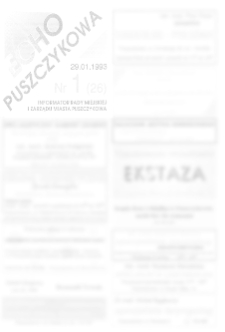 Echo Puszczykowa 1993.01.29 Nr1(26)