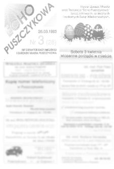 Echo Puszczykowa 1993.03.26 Nr3(28)