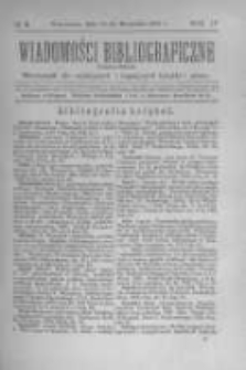 Wiadomości Bibliograficzne Warszawskie. 1885 R.4 nr8