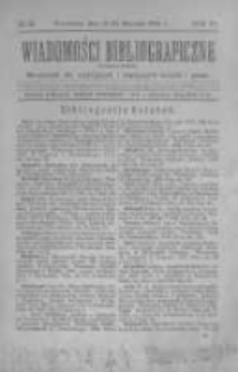 Wiadomości Bibliograficzne Warszawskie. 1886 R.4 nr12
