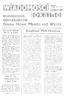 Wiadomości Lokalne 1991 R.2 Nr6(10)