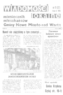 Wiadomości Lokalne 1992 R.3 Nr11(27)