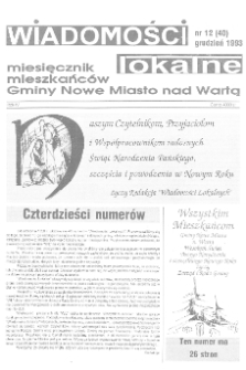 Wiadomości Lokalne 1993 R.4 Nr12(40)