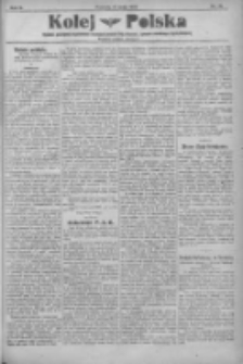 Kolej Polska: tygodnik poświęcony zagadnieniom i rozwojowi polskich dróg żelaznych, sprawom zawodowym i życiu kolejarzy: bezplatny dodatek do "Postępu" 1922.05.19 R.2 Nr16