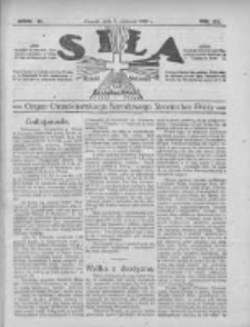 Siła: organ Chrześcijańskiego Narodowego Stronnictwa Pracy 1922.06.01 R.2 Nr21