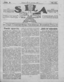 Siła: organ Chrześcijańskiego Narodowego Stronnictwa Pracy 1922.06.08 R.2 Nr22