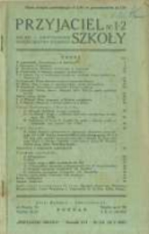 Przyjaciel Szkoły. 1937 R.16 nr1-2