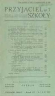 Przyjaciel Szkoły. 1937 R.16 nr7
