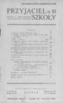 Przyjaciel Szkoły. 1937 R.16 nr10