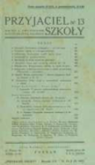 Przyjaciel Szkoły. 1937 R.16 nr13