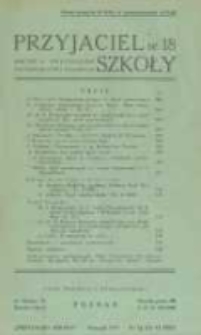 Przyjaciel Szkoły. 1937 R.16 nr18