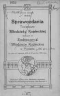 Sprawozdania Towarzystw Młodzieży Kupieckiej należących do Zjednoczenia Młodzieży Kupieckiej w Poznaniu za czas od 1-go stycznia 1909 do 31-go grudnia 1909 R.3