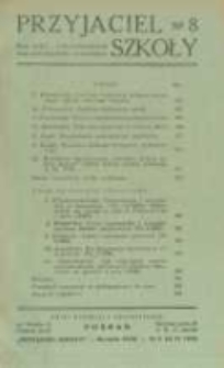 Przyjaciel Szkoły. 1939 R.18 nr8