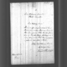 Walerian Przewłocki do Władysława Zamoyskiego. Pera styczeń 1857 r.