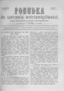 Pobudka Do Szerzenia Wstrzemięźliwości. 1891 R.1 kwiecień