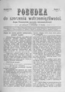 Pobudka Do Szerzenia Wstrzemięźliwości. 1891 R.1 wrzesień