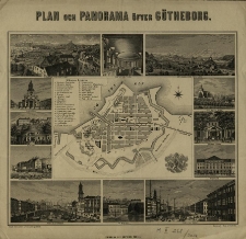 Plan och Panorama öfver Götheborg