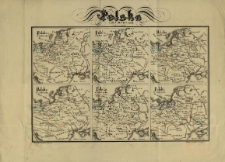 Polska w 10-m, 11-m, 13-m i 14-m wieku (podług Lelewela). Fecit Ig. Cz.