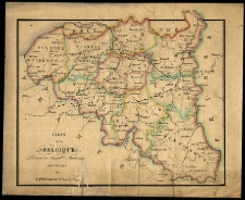 Carte de la Belgique Divisee en Arrond[issemants] Judiciaires