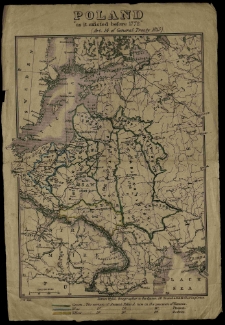 Poland "as it existed before 1772" (Art. 14 of General Treaty 1815). J[ames] W[yld] del.