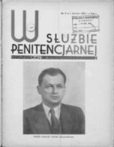 W Służbie Penitencjarnej: dwutygodnik straży więziennej 1936.06.01 R.1 Nr3